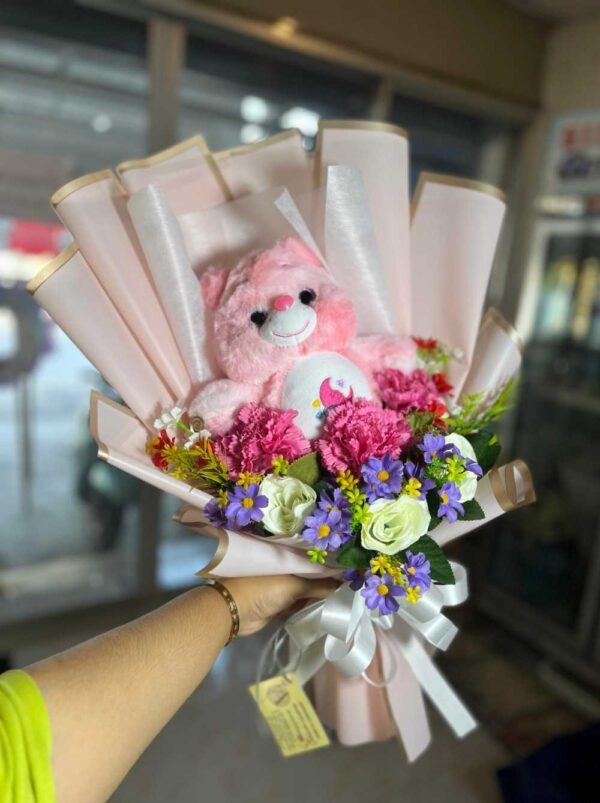 E64-ช่อตุ๊กตาชมพู