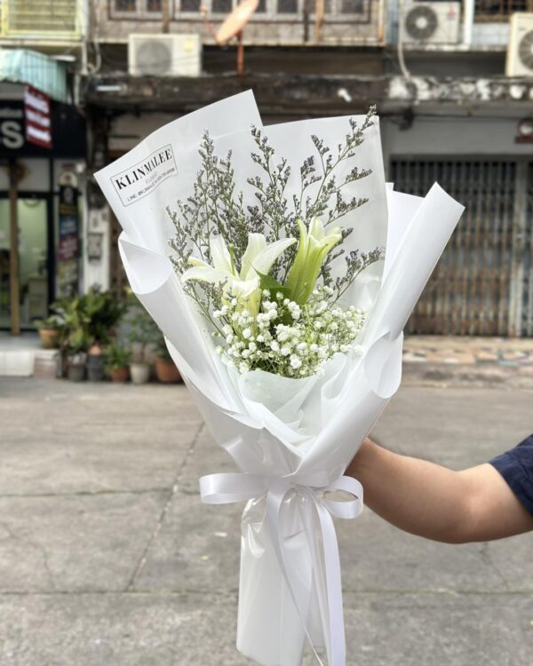 K016-ลิลลี่ขาวเรียบหรู